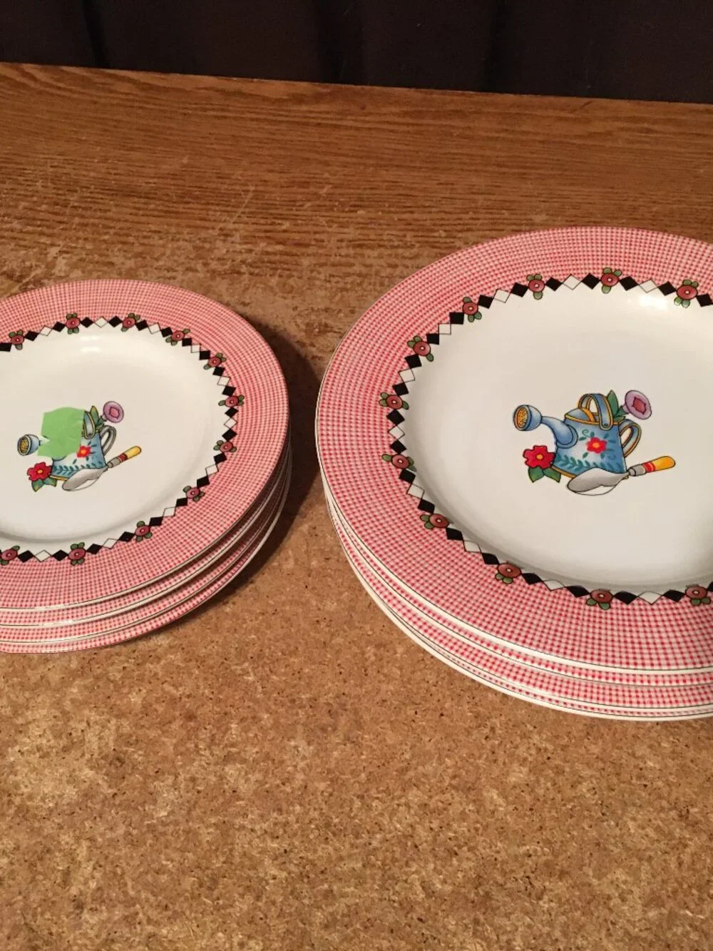 SET OF 8 1994 GARDEN TIME AT HOME WITH MARY ENGELBREIT SAKURA STONEWARE 8